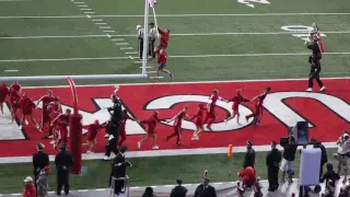 Ohio State Marching Band Cheers End Zone Celebration Rain-out Cheer Groups 9 10 2016 OSU vs Tulsa