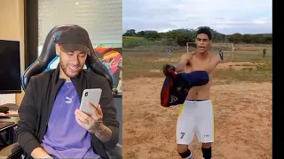 Neymar reagindo luva de pedreiro #shorts