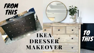 Bedroom makeover part 1| Ikea Hemnes Dresser Makeover