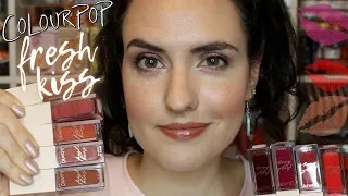 NEW ColourPop FRESH KISS Glossy Lip Stains | Lip Swatches + Review