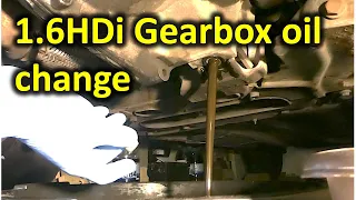 Gearbox/transmission oil change (2007; Peugeot/Citroen BE4R 5-speed manual)