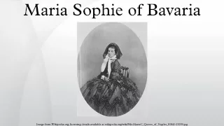 Maria Sophie of Bavaria