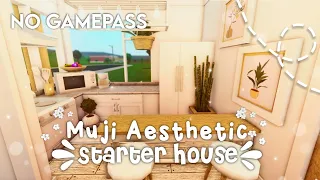 No Gamepass Muji Style Inspired Starter House I 18k! I Speedbuild and Tour - iTapixca Builds