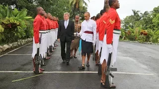 Fijian President receives Credential presented by the Danish Ambassador.