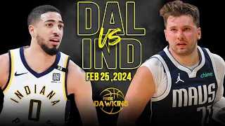 Dallas Mavericks vs Indiana Pacers Full Game Highlights | February 25, 2024 | FreeDawkins