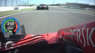 Sebastian Vettel 356 KM/H @ Suzuka 2018 Onboard (track record)