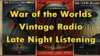 Classic War of the Worlds👽👾🛸 Radio Broadcast 📻🗼with Rain Sounds