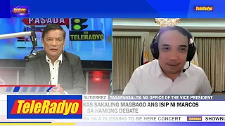 VP Robredo camp bukas sakaling magbago ang isip ni Marcos sa hamong debate | 30 April 2022