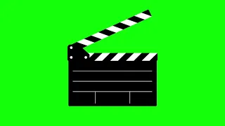 Clapper Board Green Screen Effect - No Text - No Copyright