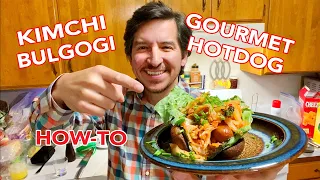 Kimchi Bulgogi Gourmet Hotdog How-to