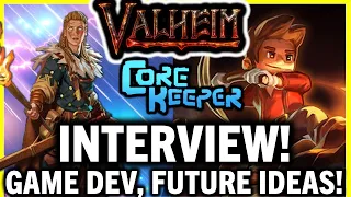 Valheim Versus CoreKeeper! Future Ideas! Updates And How Games Get Made! Interview With Devs!