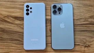 Samsung Galaxy A13 vs iPhone 13 Pro Max