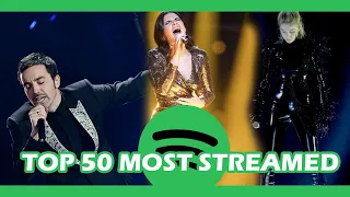 MY TOP 50 MOST STREAMED EUROVISION SONGS IN 2020