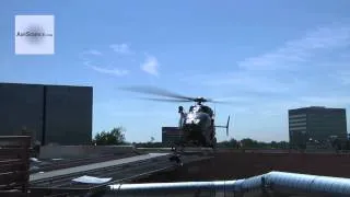 UH-72 Lakota Helicopter Landing/Taking Off At Hospital Helipad