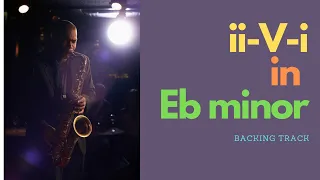 ii V I Swing Backing Track in Eb Minor - Jazz Play Along