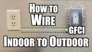 How to Install Outdoor Outlet from Indoor Outlet