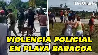 Violento despliegue militar en Cepem, Playa Baracoa