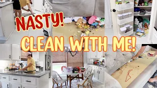 NASTY! CLEAN WITH ME! CLEANING MOTIVATION! DAYS OF SPEED CLEANING!