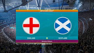 PES 2021 | England vs Scotland | Euro 2020 Gameplay - 4K 60fps