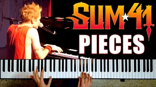 SUM 41 - Pieces | PIANO COVER (Deryck Whibley's vocals)