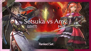 SoulCalibur VI – LEV77 (Setsuka) VS HoS (Amy) [RANKED SET]