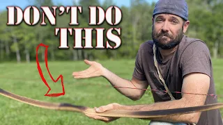 How NOT to FIRE HARDEN a Primitive Bow!