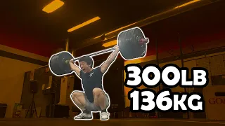 300lb/136kg Snatch at 80kg BW