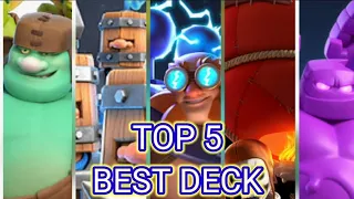 TOP 5 BEST DECKS IN CLASH ROYALE | BEST DECKS | CLASH ROYALE