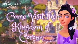 LET’S CREATE RAPUNZEL'S KINGDOM OF CORONA 💜☀️ | Come Build With Me in Disney Dreamlight Valley