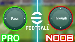 EFOOTBALL 23 MOBILE PASSING TUTORIAL- COMPLETE GUIDE TO PASS LIKE A PRO (TIPS AND TRICKS)