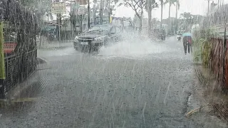 Hujan Deras dikampung saya indonesia tertidur pulas dengan suara hujan deras Villag Rain Vlog