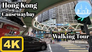 Walking in Hong Kong | 4K | CausewayBay | Walking Tour | ASMR | 2024/May