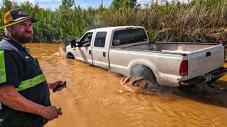 Flash Flood Sinks The Ford Truck!