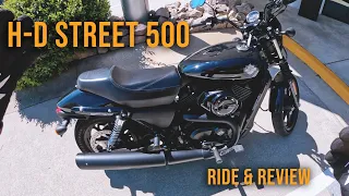 Test Riding a Harley-Davidson STREET 500!