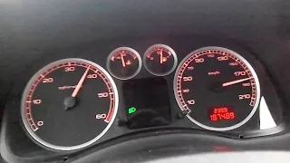 Максимальная скорость Пежо 307 Peugeot 307sw 1.6 hdi #top speed