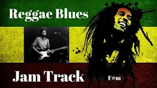 Reggae Blues Guitar | Backing Jam Track | F# Minor