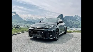 Toyota GR Yaris with lowered OEM Seat - first test drive