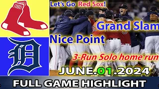 Boston Red Sox vs. Detroit Tigers (06/01/24) FULL GAME HIGHLIGHTS | MLB Season 2024