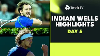 All-Star Action As Medvedev, Zverev, Ruud, Rublev & Tiafoe Play | Indian Wells 2023 Highlights Day 5