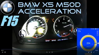 BMW X5 M50d Acceleration | 0-100 km/h + 100-150 km/h + 100-200 km/h | GPS
