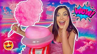 🍭 HICE ALGODÓN DE AZÚCAR ¡EN CASA! 🍬 y POR PRIMERA VEZ!! - Lulu99