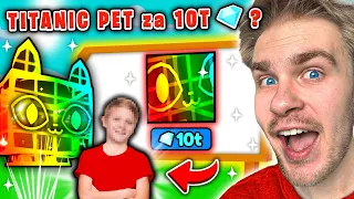 Sprzedałem *DZIECKU* 👶 (TITANIC PETA) ⚠️ za 10 TRILIONÓW 💎 w PET SIMULATOR X! 😎