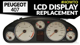 Peugeot 407 display replacement – instrument cluster repair