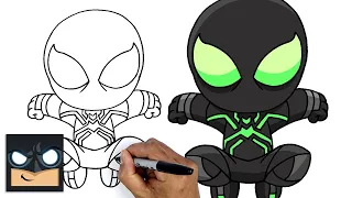 How To Draw Spider-Man PS4 | Big Time Stealth Suit