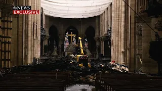 A look inside the charred Notre Dame Cathedral
