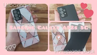 Samsung Galaxy A52s 5G Awesome Black Unboxing in 2022 with accessories 💕 | kirikawaii
