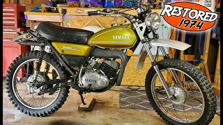 A 1974 Yamaha Enduro Dirt Bike Video (Beginning to End)