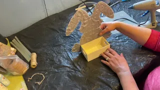 Crafting with Kimberly - Faux Tin Tile Bunny