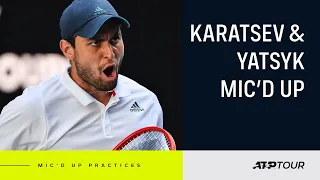 BEHIND THE SCENES: Karatsev Practice Session