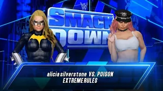 Poison Ivy vs Batgirl Alicia Silverstone - WWE 2K23